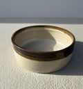Bol bicolore brun et beige